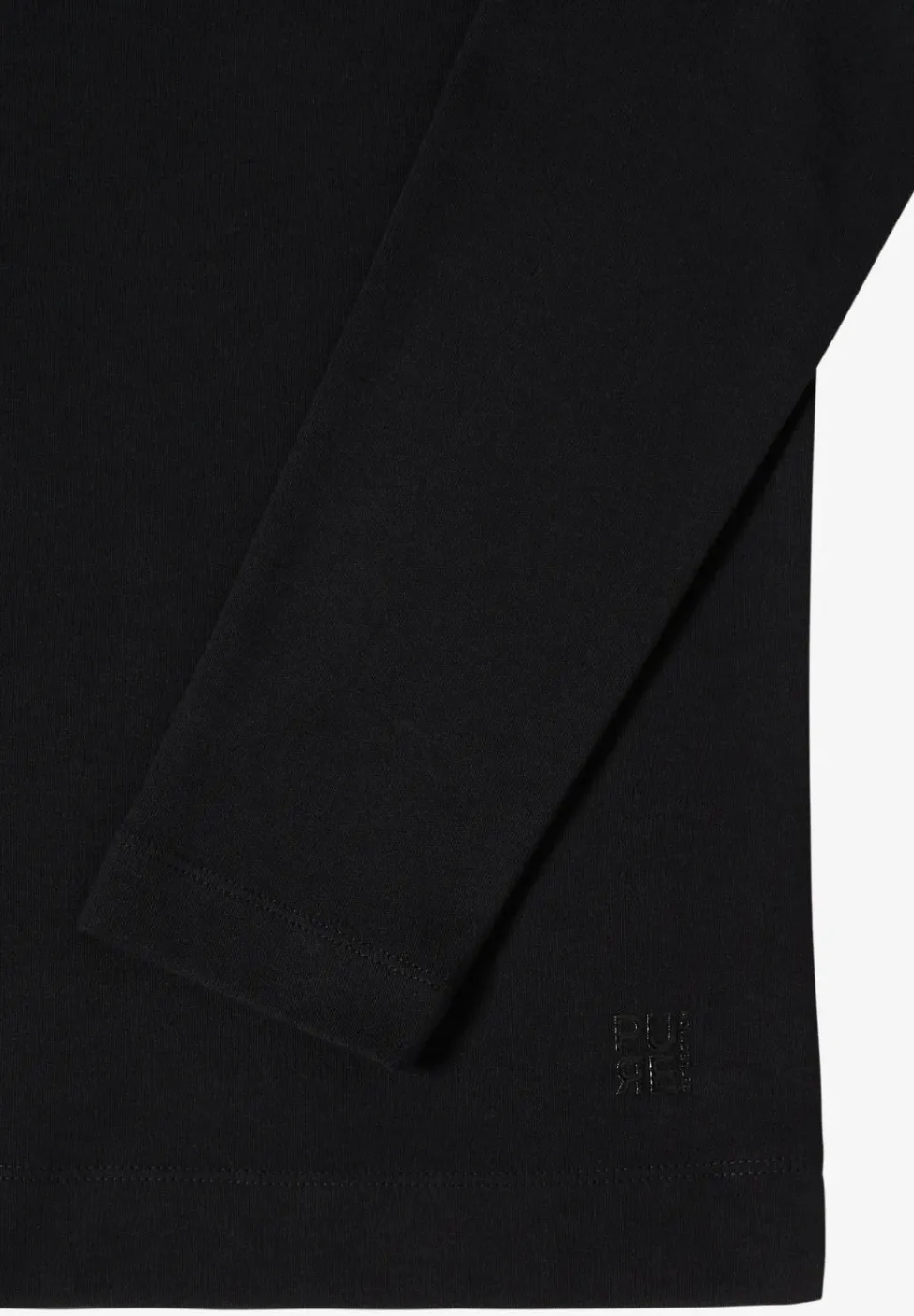 Shirt met trechtervormige hals in effen kleur