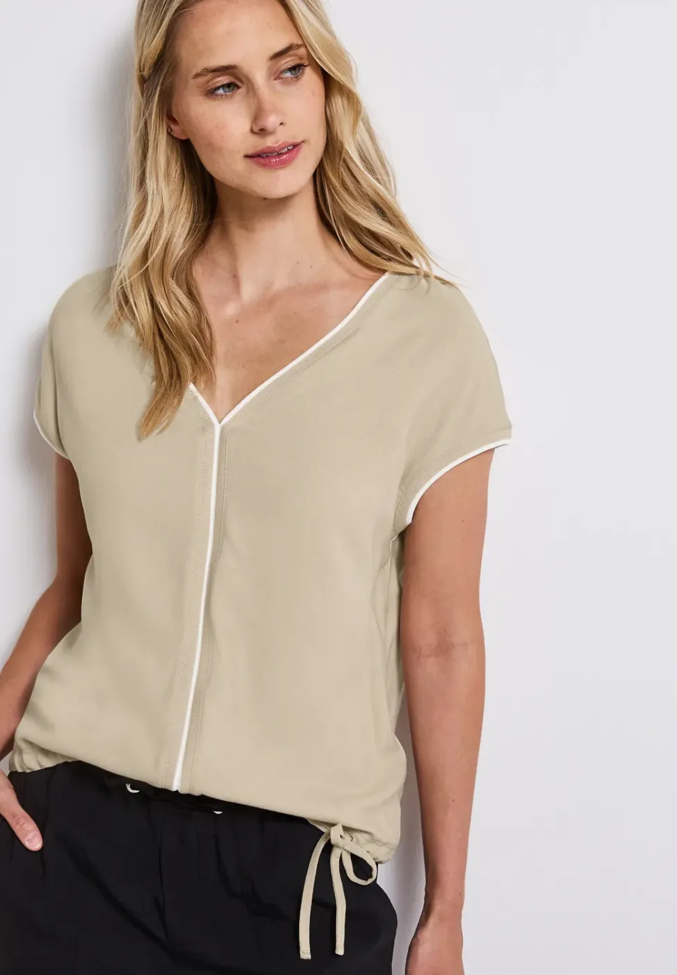 Shirt met trekkoord