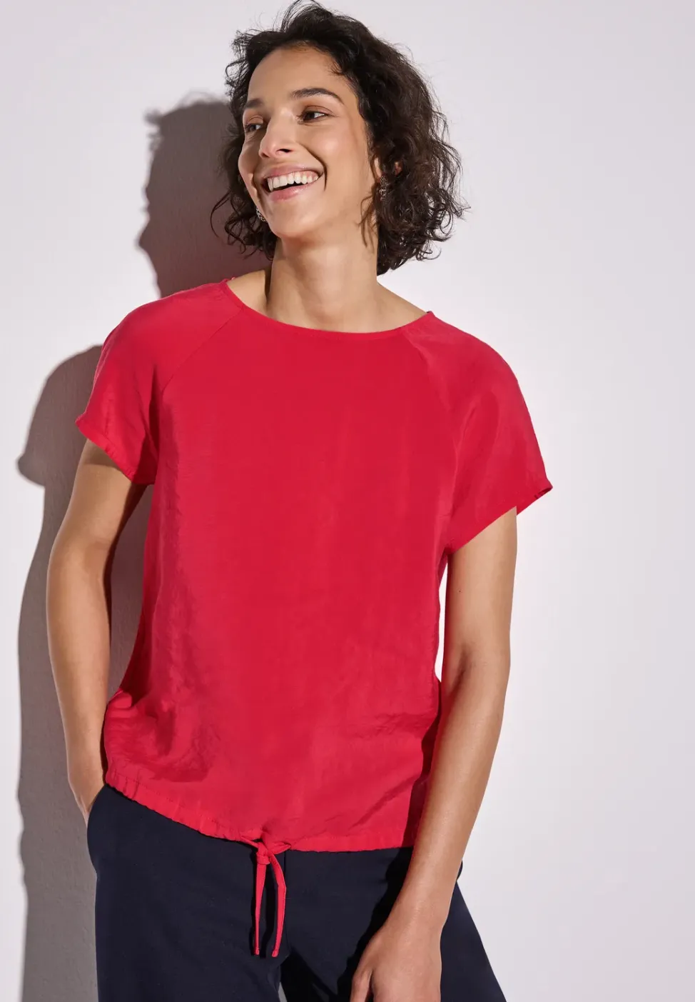 Shirt met trekkoord