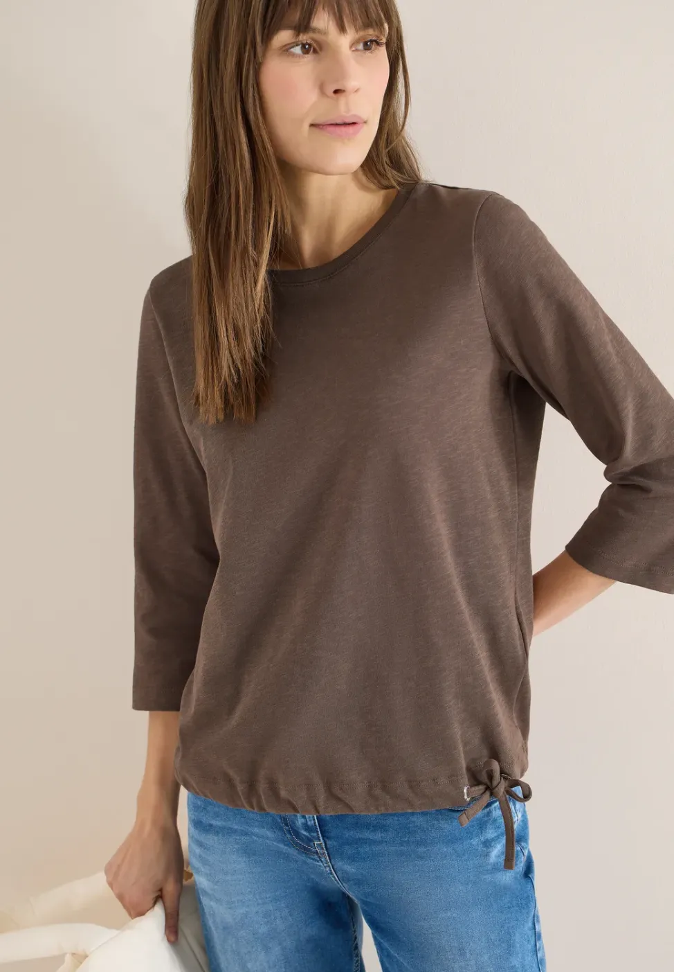 Shirt met trekkoord