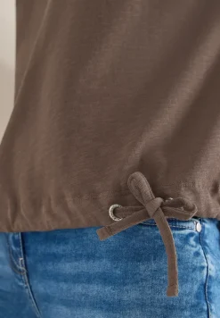 Shirt met trekkoord