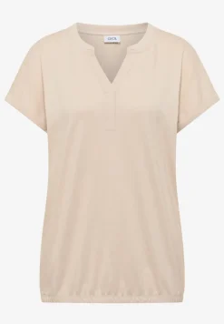 Shirt met tuniek en split aan de hals