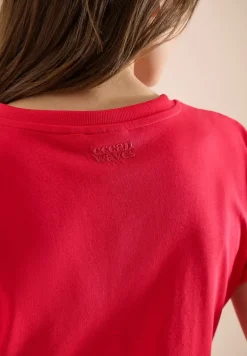 Shirt met tuniek en split aan de hals