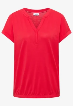 Shirt met tuniek en split aan de hals