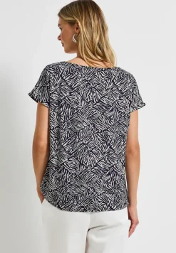 Shirt met uitsnede