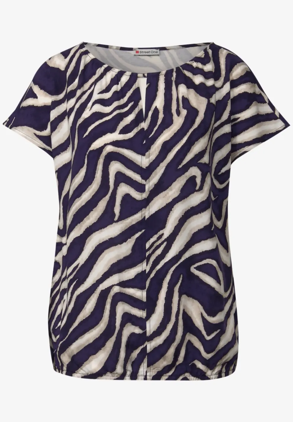 Shirt met uitsnijding