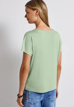 Shirt met uitsnijding