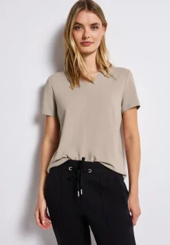 Shirt met V-hals