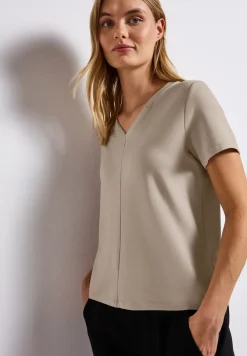 Shirt met V-hals