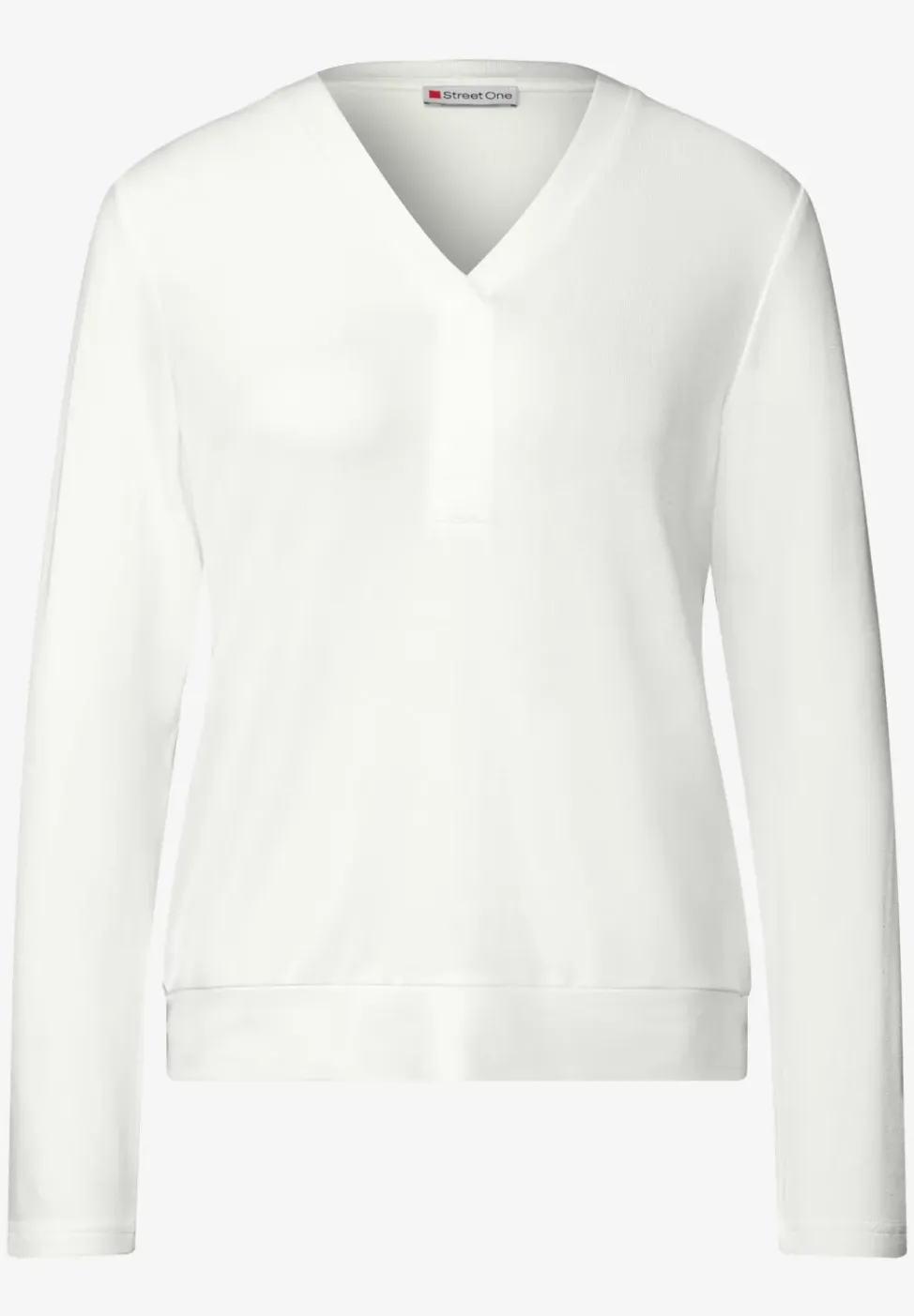 Shirt met V-hals
