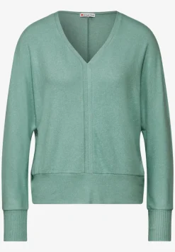 Shirt met V-hals