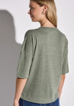 Shirt met V-hals
