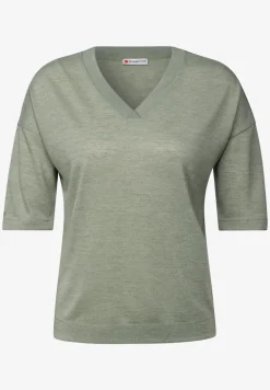 Shirt met V-hals