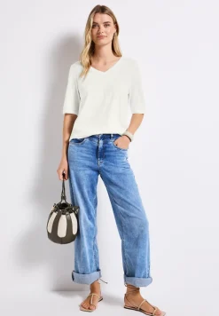 Shirt met V-hals