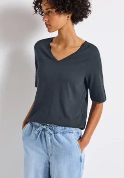 Shirt met V-hals