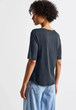 Shirt met V-hals