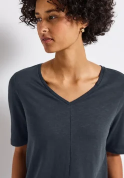 Shirt met V-hals