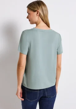 Shirt met V-hals