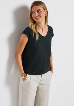 Shirt met V-hals