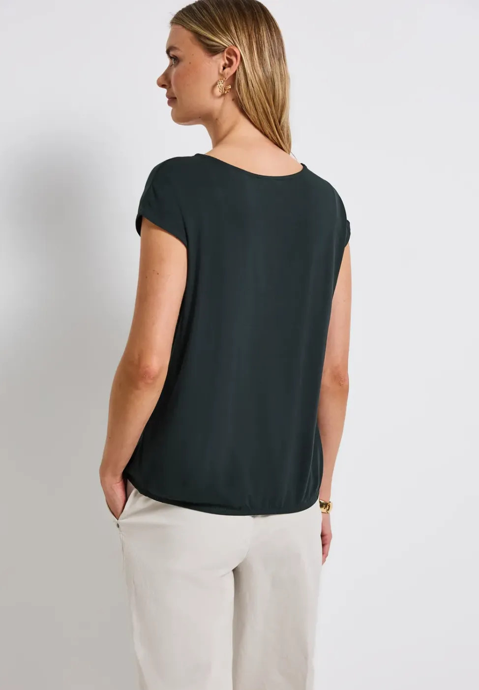 Shirt met V-hals