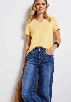 Shirt met V-hals