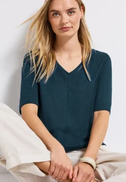 Shirt met V-hals