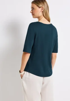 Shirt met V-hals