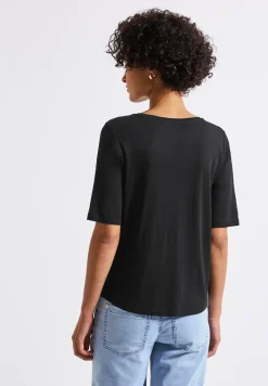 Shirt met V-hals