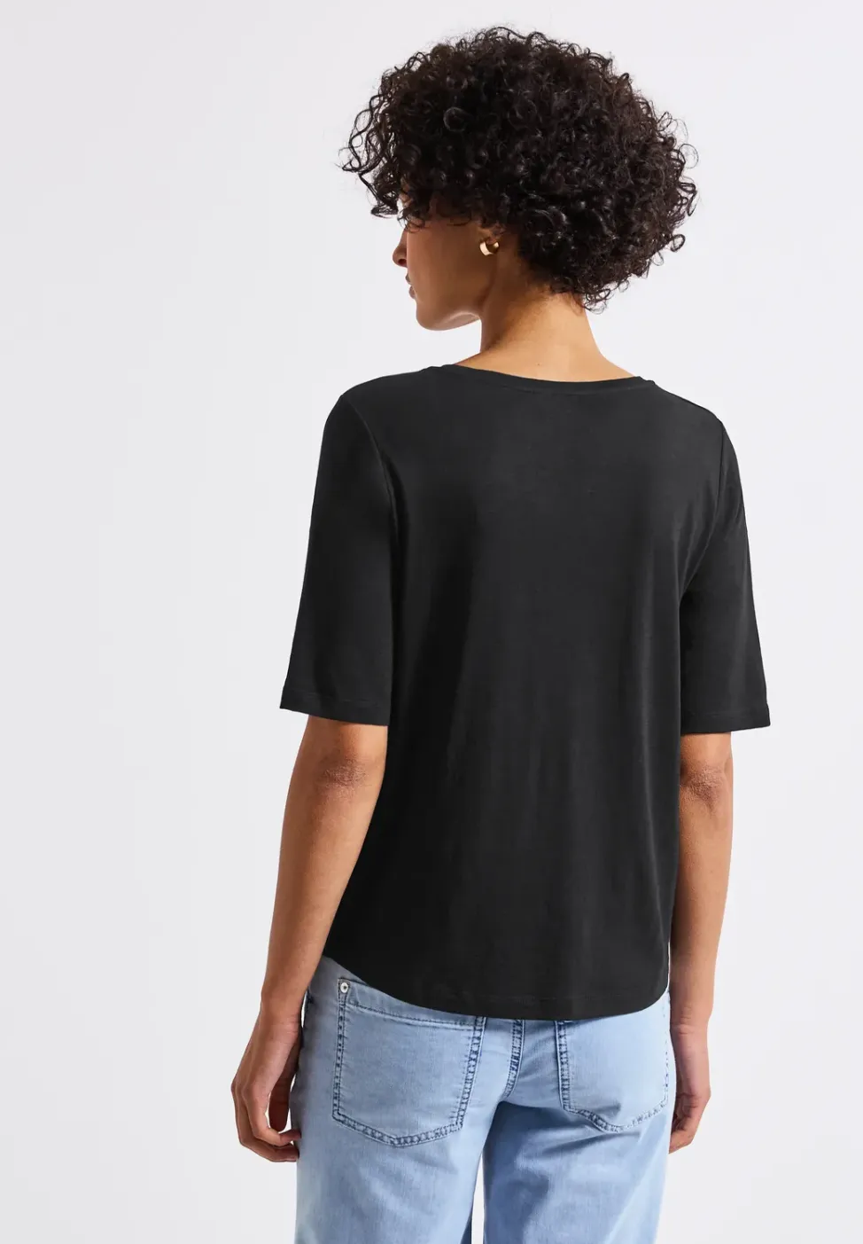 Shirt met V-hals