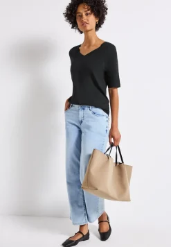 Shirt met V-hals