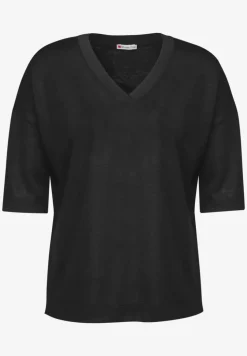 Shirt met V-hals