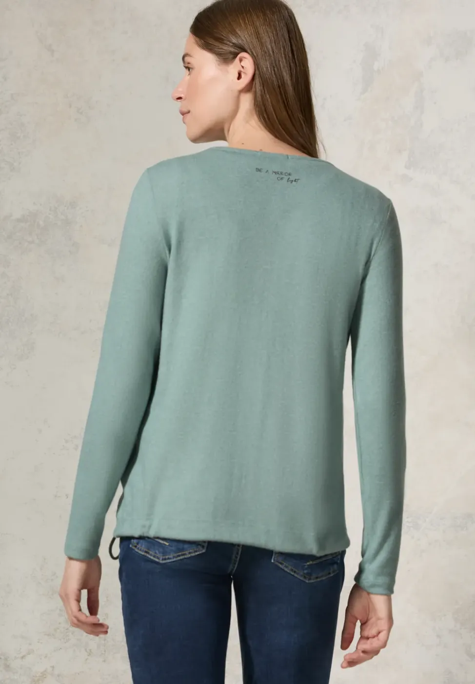 Shirt met V-hals