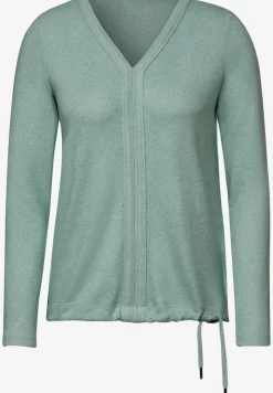 Shirt met V-hals