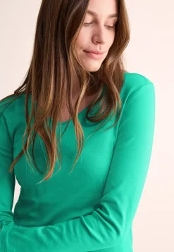 Shirt met V-hals