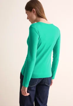Shirt met V-hals