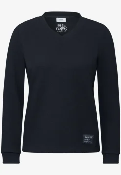 Shirt met V-hals