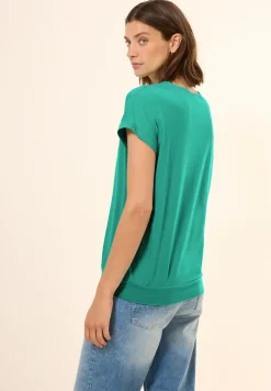 Shirt met V-hals