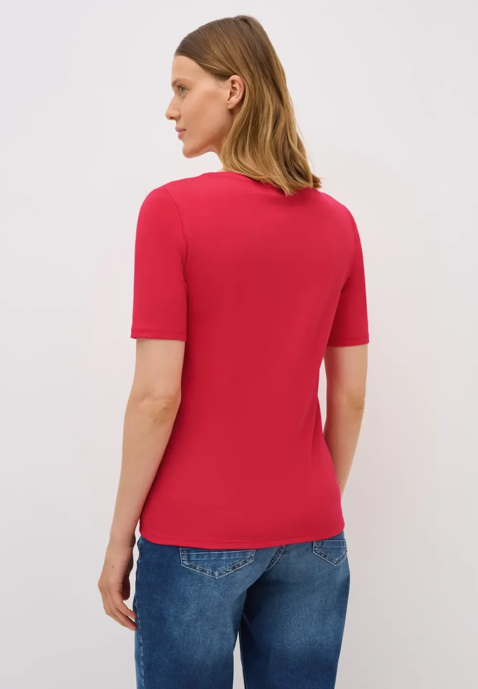 Shirt met V-hals