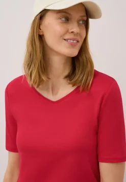 Shirt met V-hals