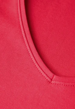 Shirt met V-hals