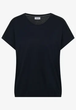 Shirt met V-hals en kanten detail