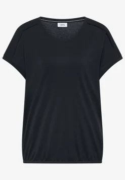Shirt met V-hals en kanten detail