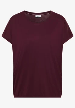 Shirt met V-hals en kanten detail