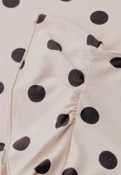 Shirt met V-hals en volantmouwen
