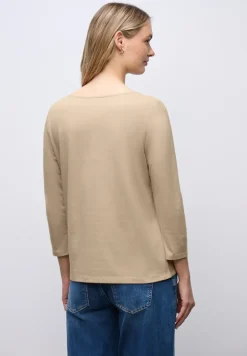 Shirt met vierkante halslijn