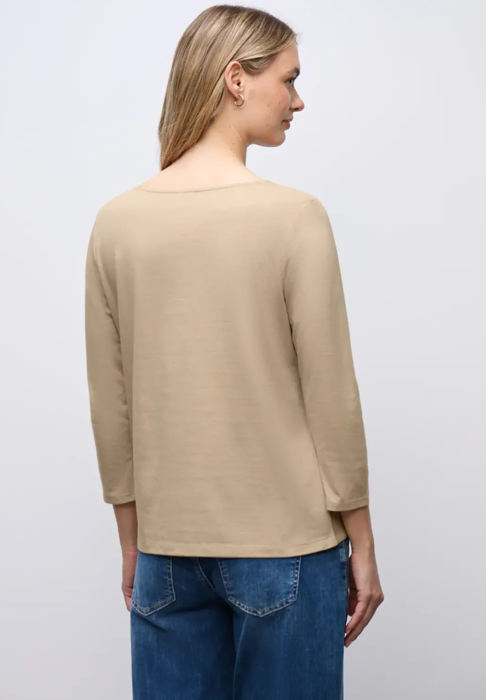 Shirt met vierkante halslijn