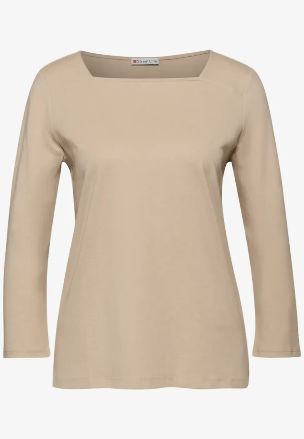 Shirt met vierkante halslijn