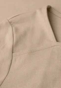 Shirt met vierkante halslijn