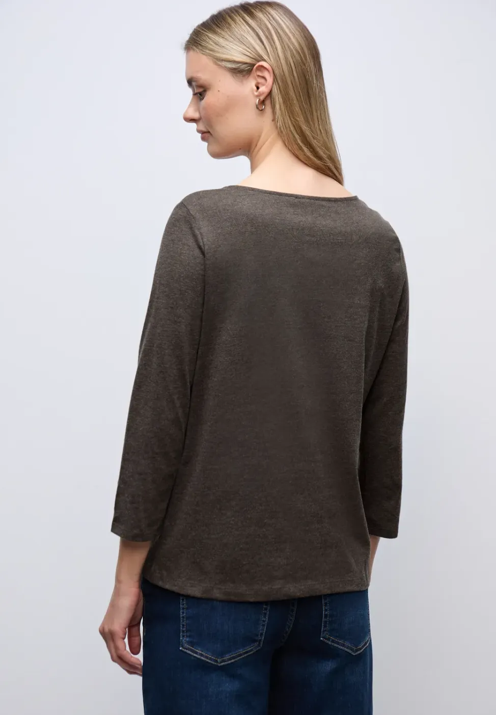 Shirt met vierkante halslijn