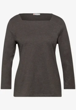 Shirt met vierkante halslijn
